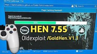 PS4 Jailbreak 7.55 working darkmodder oldexploit+goldhen V1.1#