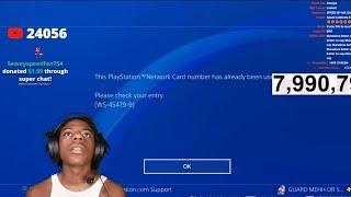 Someone Steals Speeds 500$ PSN Card..