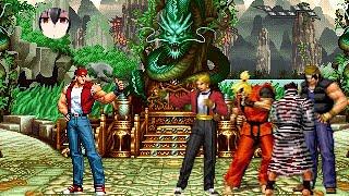 KOF Mugen Challenge  Crazy Terry vs Joe-L Nuclear Ralf King-Ex Dragon Ken  1vs4 