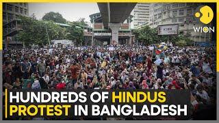 Bangladesh Hundreds of Hindus protest against violence  World News  WION