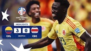 COLOMBIA 3-0 COSTA RICA  HIGHLIGHTS  CONMEBOL COPA AMÉRICA USA 2024™