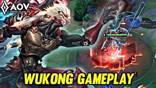 AOV  WUKONG GAMEPLAY  LATE GAME MASSACRE - ARENA OF VALOR LIÊNQUÂNMOBILE ROV