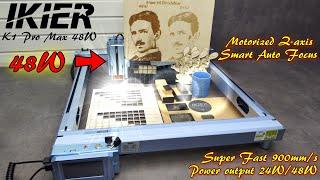 Super Fast and Powerful iKier K1 Pro Max 48W24W . Laser Power Switching Cutter and Engraver