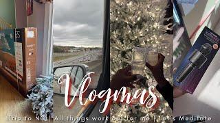 VLOGMAS EP 06QUICK TRIP TO NC I KNEW GOD WAS GONNA WORK IT OUT + MORE DECORATING  BetheBeat