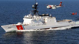 The largest combat cutter in the world. U.S. Coast Guard Legend-class cutter.