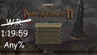 11959 Speedrun Baldurs Gate Dark Alliance 2 Normal difficulty