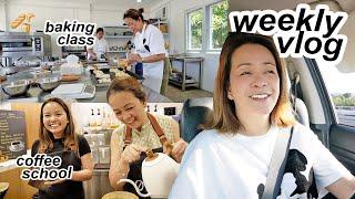 MY WEEK Attending a Baking Class Going to Coffee School and Life Lately  Mommy Haidee Vlogs