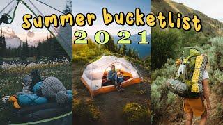 SUMMER BUCKET LIST 2021 and camp with me 