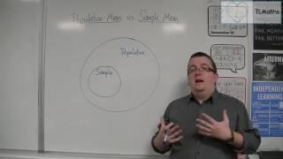 Core Maths - Population Mean vs Sample Mean