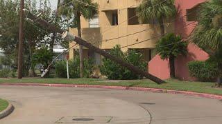 Power outages in Galveston  Aftermath of Hurricane Beryl