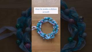 How to make a ribbon #wreathdiy 