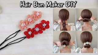 Hair Bun Maker and Holder DIY  Very Easy Hair Bun Maker Tutorial