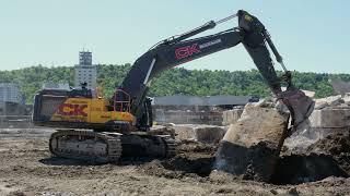 Volvo EC750E at work in Germany