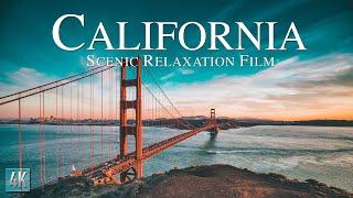 California 4K Scenic Relaxation Film  California Drone Scenery with Calming Music  #California4K