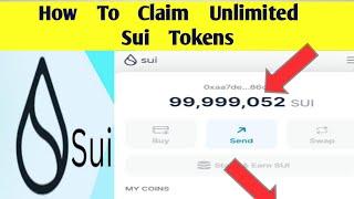 How To Claim Free Unlimited Sui Testnet Tokens Sui Airdrop Crypto