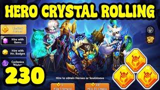 230 HERO CRYSTAL ROLLING  CASTLE CLASH