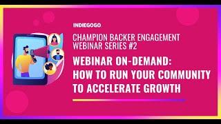 How To Run Your Community To Accelerate Growth