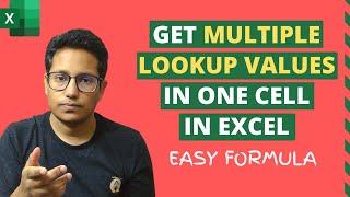 Lookup & Return Multiple Values in One Cell in Excel Easy Formula