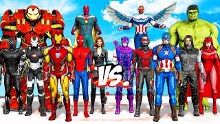 MARVEL CIVIL WAR - TEAM IRON MAN VS TEAM CAPTAIN AMERICA  EPIC SUPERHEROES BATTLE