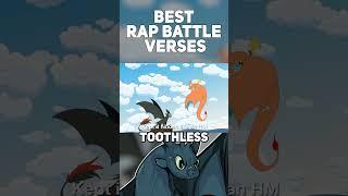 TOOTHLESS PT. 2 BEST RAP BATTLE VERSES #shorts #rapbattle #pikachu #pokemon #httyd #animation