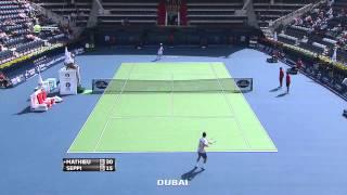 ATP 2013 Dubai R1 Mathieu - Seppi Part 1