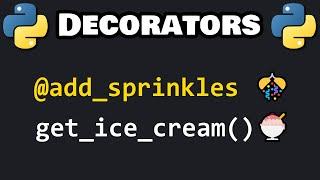 Learn Python DECORATORS in 7 minutes 
