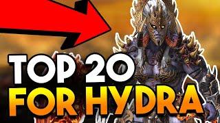 The TOP 20 HYDRA CHAMPIONS in Raid Shadow Legends