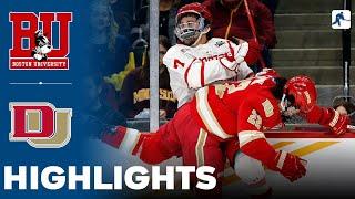 Boston University vs Denver  NCAA Hockey Frozen Four Semi Final  Highlights - April 11 2024