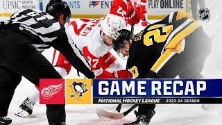 Red Wings @ Penguins 411  NHL Highlights 2024