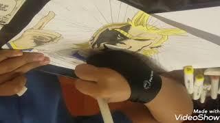 Lets Draw All Might Boku No Hero Academia Full Tutorial Step-by-step