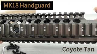 MK18 Handguard Free Float Quad Rail Drop-in Design