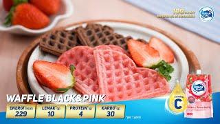 Waffle Black & Pink – Resep Takjil MANTUL #ResepMANTUL #FrisianFlag #KentalManis #KoreanStrawberry