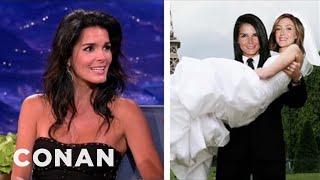 Angie Harmon Is Always The Man In Lesbian Fan-Fic  CONAN on TBS