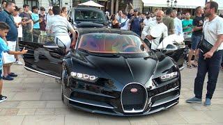Billionaire Arab Sheikhs Arriving Casino de Monaco with Bugatti Chiron Carspotting 2024