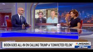 Former Prosecutor Jeremy Saland on Bidens Strategy Criticizing Trumps Conviction on MSNBC