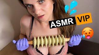 VIP ASMR   Close Up Mouth Sounds Face Massage Tapping Personal attention Light Triggers
