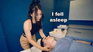 ASMR I Tried the Full Service at The VIP Barbershop in Vietnam Head Massage Shave Ear Cleaning