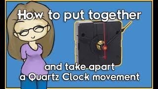 How to assemble quartz clock kit