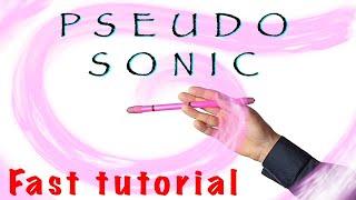 Pseudo sonic. Easy penspinning trick for beginners. Learn How to Spin A Pen - In Only 1 Minute