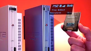 Smart PS2 Memory Card With Wi-Fi Micro SD And OLED Display  MemCard Pro 2