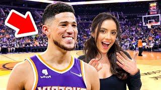 I Took My Girlfriend To Her FIRST NBA Game *Devin Booker Surprise*