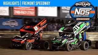 World of Outlaws NOS Energy Drink Sprint Cars  Fremont Speedway  May 27 2024  HIGHLIGHTS