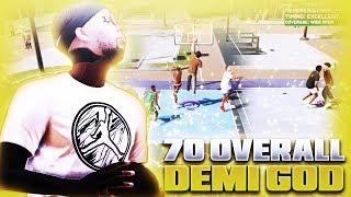 NBA 2K19 70 OVERALL DEMI GOD IS UNGUARDABLE BEST BUILD + JUMPSHOT FOR ALL CENTER BUILDS