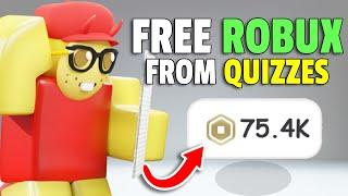  *NEW* How To Get FREE ROBUX By Solving Quizzes