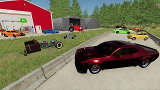 Buying old racetrack with tons of cars  Farming Simulator 22