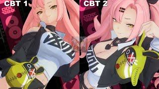 Nicole ANIMATION changes CBT1 vs CBT2  Zenless Zone Zero