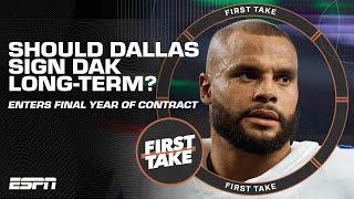 Should Cowboys commit to Dak Prescott long-term? Stephen A. & Louis Riddick DISAGREE   First Take