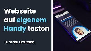 Webseite auf eigenem Handy testen  Live Server Localhost Tutorial Deutsch