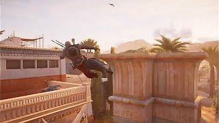 Assassins Creed Origins parkour can be smooth