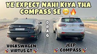 Jeep Compass Vs Virtus GT  Drag Race